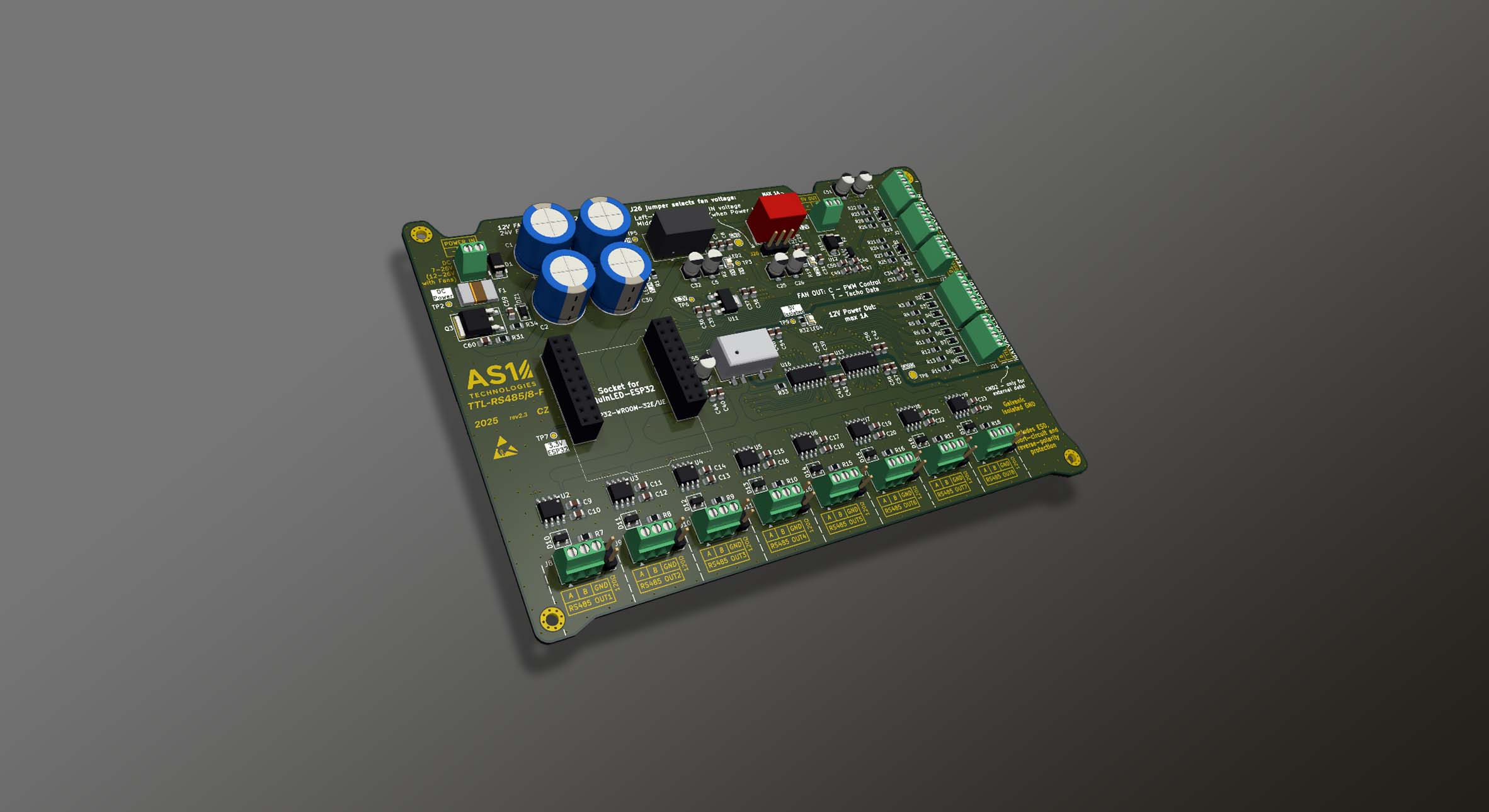 Vývoj PCB převodníku